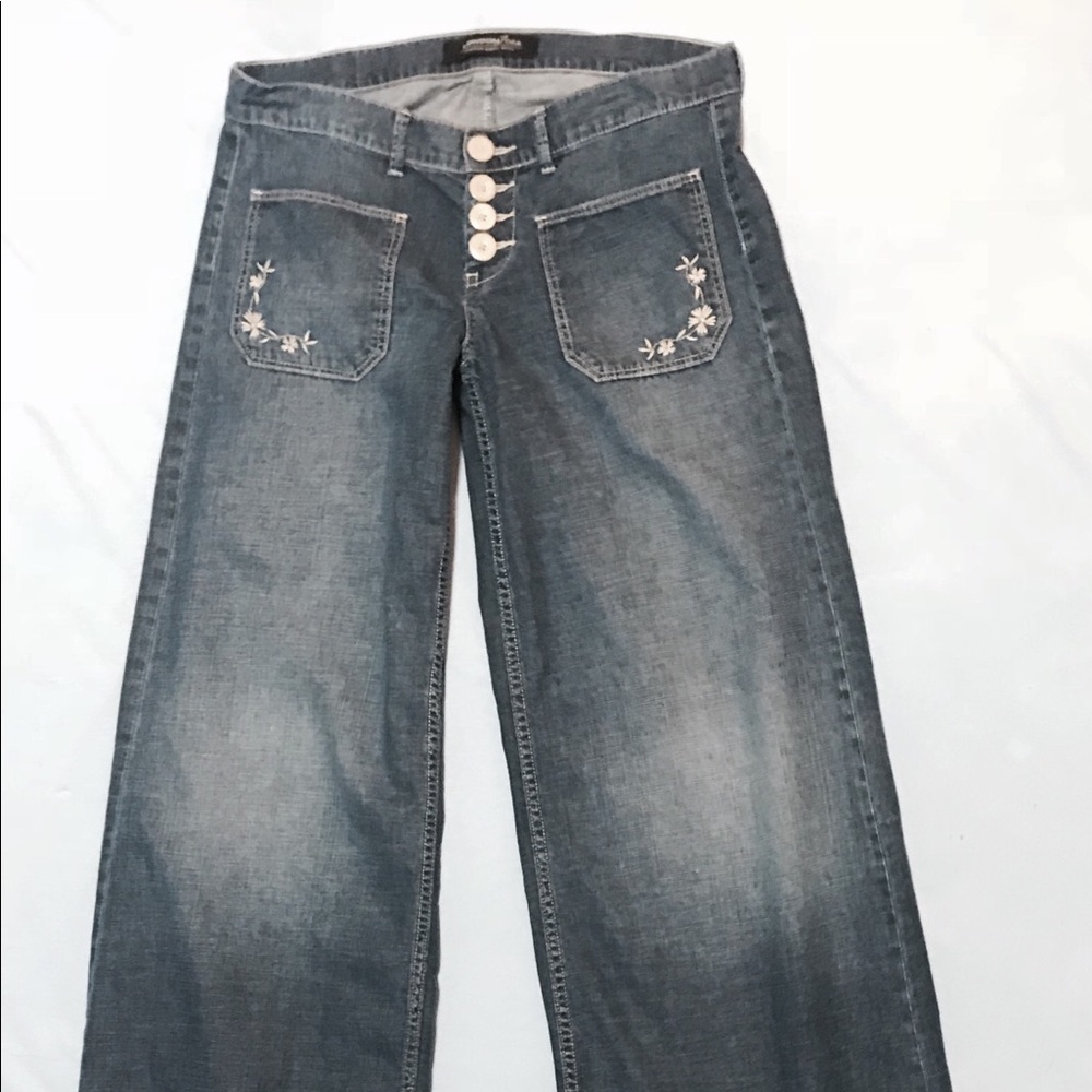 SOLD Victoria's Secret London Jean 6 Embroidered